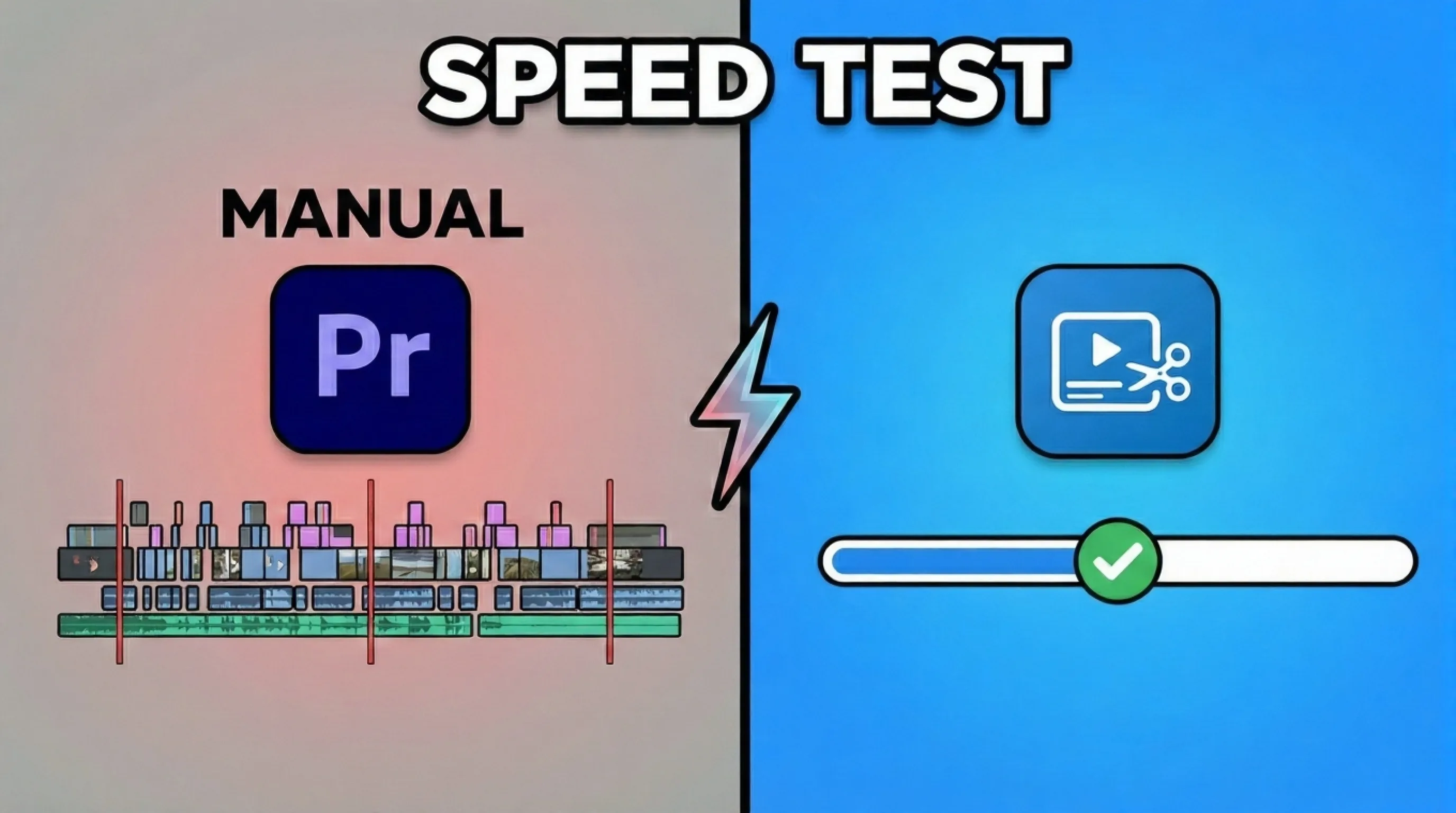 Manual editing vs AI silence removal workflow